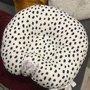 Black and White Polka Dot Pillow
